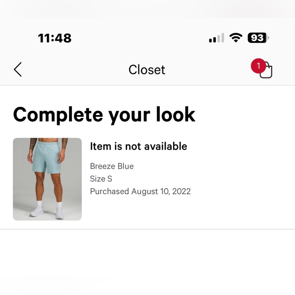Lululemon Lined Shorts - Picture 5 of 5